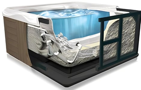 hot tub full foam-enhanced