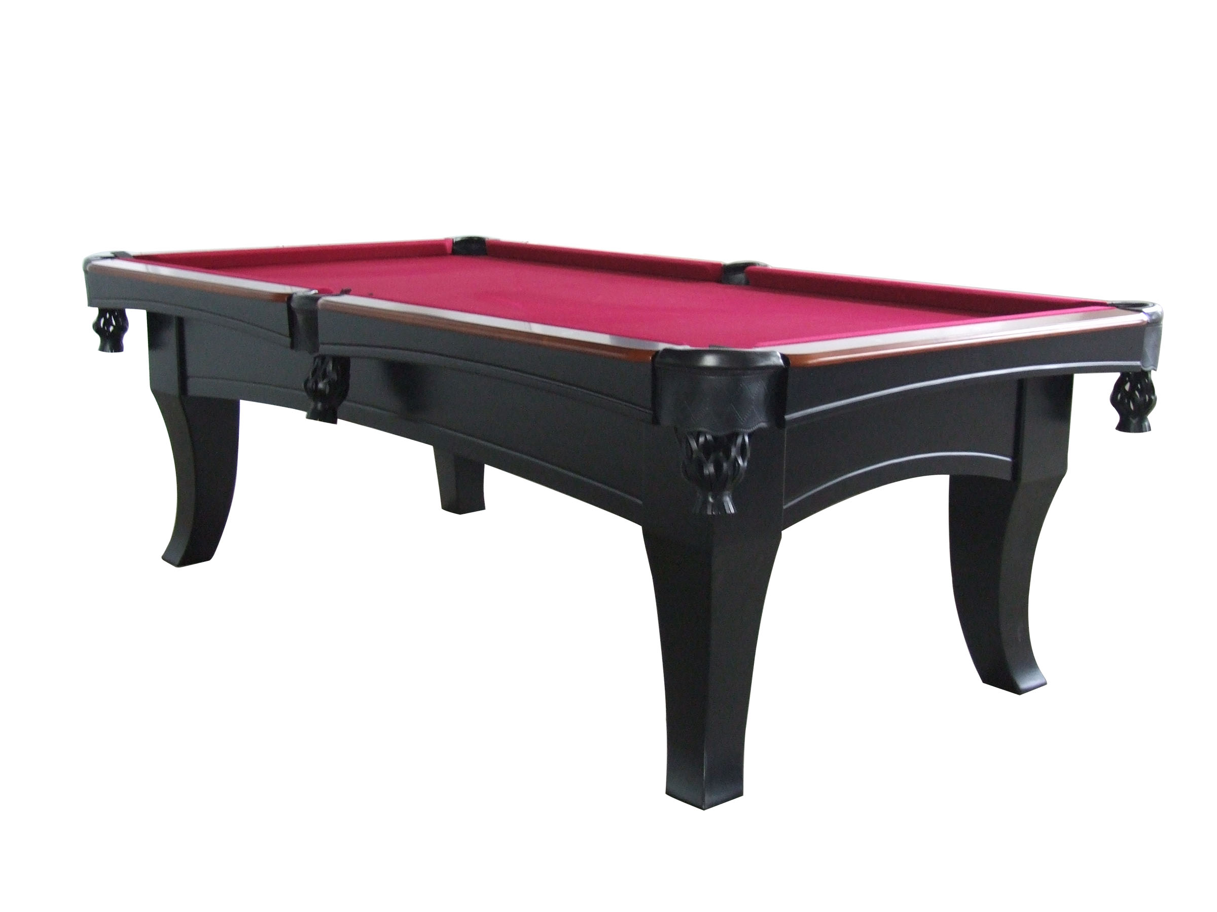 Pinnacle Walnut finish solid wood pool table offers Aristocratic style that  is sure to please